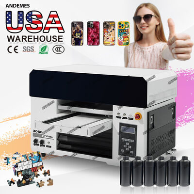 Buy Color Inkjet Paper Print Media 3060 UV 3-in-1 Printer Dual Epson Xp600 Head Roll to Roll Flatbed Cylinder with 1600 Print head online manufacture