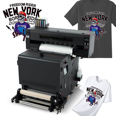comprar Máquina de impresión de logotipos para camisetas semiautomática de 600 mm con cabezal de impresión I3200 de acero inoxidable, impresora de inyección de tinta DTF todo en uno online manufacture